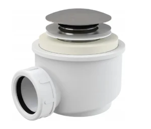 Besco syfon do wanny wolnostojącej/brodzikowy, korek klik-klak kolor chrom SMA-KK