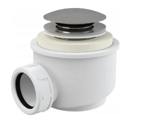 Besco syfon do wanny wolnostojącej, klik-klak, kolor chrom SMA-KK