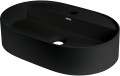 Deante Silia umywalka nablatowa granitowa z otworem na baterię 55x35 cm, kolor czarny mat (nero) CQS_NU6B
