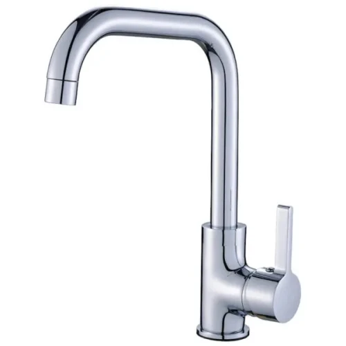 Laveo Lena bateria kuchenna z ruchomą wylewką, kolor chrom BKU_065D