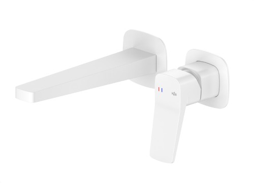 Kfa Armatura Malaga White bateria umywalkowa podtynkowa kolor biały mat (white)  4529-810-44