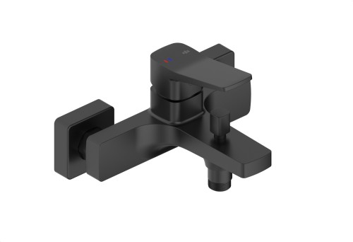 Kfa Armatura Malaga Black bateria wannowa ścienna kolor czarny mat (Black)  4524-010-81