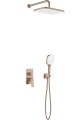 Kfa Armatura Malaga Brushed Rose Gold zestaw natryskowy podtynkowy PVD, kolor czerwony złoty szczotkowany PVD  4529-501-34