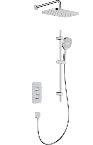 Kfa Armatura Malaga zestaw natryskowy termostatyczny z drążkiem, kolor chrom  5759-301-00