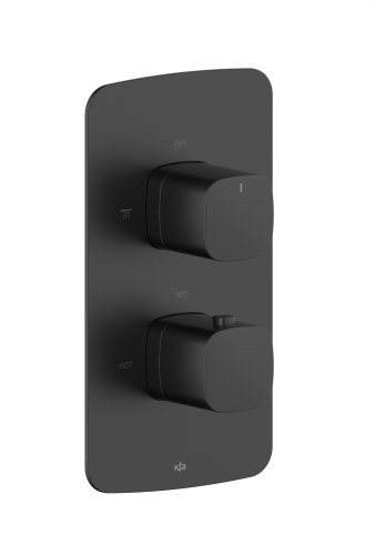 1de5fbe4f366245bd8d5842403ab8b3eKfa Armatura Malaga Black bateria prysznicowa termostatyczna PVD, kolor czarny mat (Black)  5759-001-81