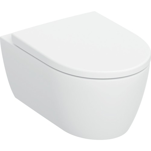 Geberit Icon TurboFlush zestaw miska wisząca 53 cm z deską wolnoopadającą spłukiwanie wirowe, kolor biały-mat 503.046.JT.1