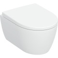 Geberit Icon TurboFlush zestaw miska wisząca 49 cm z deską wolnoopadającą spłukiwanie wirowe powłoka KeraTect, kolor biały 503.048.00.8