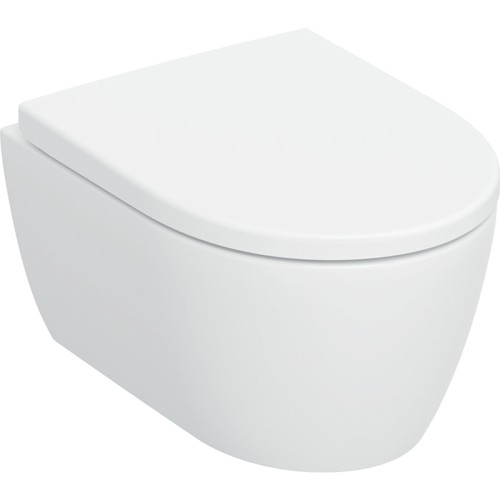 Geberit Icon TurboFlush zestaw miska wisząca 49 cm z deską wolnoopadającą spłukiwanie wirowe, kolor biały-mat 503.049.JT.1