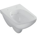 Geberit Duofix Basic zestaw stelażowy z miską WC i deską Selnova Square Compact Rimfree 49cm+przycisk prostokąt Delta35 chrom błyszczący 118.342.21.3