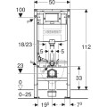 Geberit Duofix Omega 12cm stelaż podtynkowy do WC H112 111.060.00.2