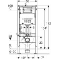 Geberit Duofix Basic Delta 12cm stelaż podtynkowy do WC H112 111.170.00.2
