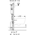 Geberit Duofix Basic Delta 12cm stelaż podtynkowy do WC H112 111.170.00.2