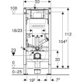Geberit Duofix Sigma 12 cm stelaż podtynkowy do WC H112 111.364.00.6