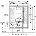 Geberit Duofix Sigma 12 cm stelaż podtynkowy do WC H112 111.375.00.6