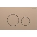 Geberit Sigma40 przycisk spłukujący okrągły z powłoką easy-to-clean, kolor czerwone złoto szczotkowane 115.628.QB.1