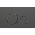 Geberit Sigma40 przycisk spłukujący okrągły z powłoką easy-to-clean, kolor czarny chrom 115.628.QD.1