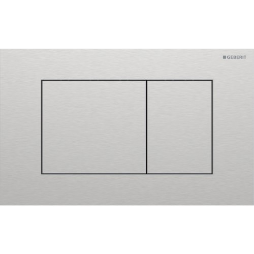 Geberit Sigma40 przycisk spłukujący prostokątny z powłoką easy-to-clean, kolor stal szczotkowana 115.629.FW.1