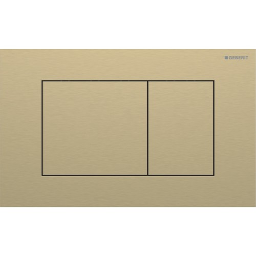 Geberit Sigma40 przycisk spłukujący prostokątny z powłoką easy-to-clean, kolor mosiądz115.629.QF.1