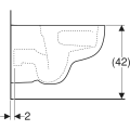 Geberit Selnova miska wisząca TurboFlush 54 cm, kolor biały 503.082.00.1