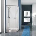 Sanplast TX kabina prysznicowa narożna półokrągła 100x100x190 cm szkło przejrzyste KP2DJa/TX5b-100-S biewW0, biały profil 600-271-0441-01-401