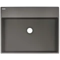 Deante Correo umywalka nablatowa 50x40 cm granitowa, kolor antracyt metalik (grafit) CQR_TU5S