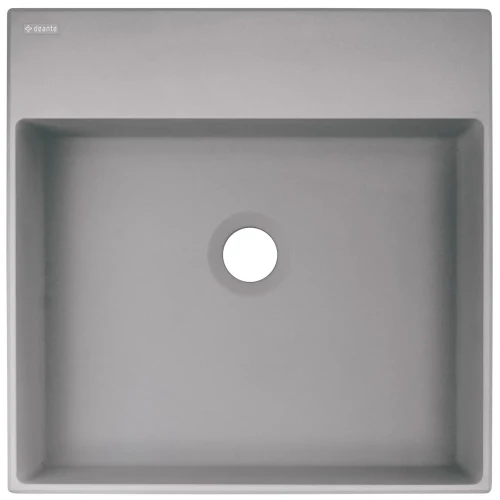 Deante Correo umywalka nablatowa 40x40 cm granitowa, kolor szary metalik CQR_SU4S