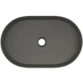 Deante Silia umywalka nablatowa granitowa 55x35 cm, kolor antracyt metalik (grafit) CQS_TU6S