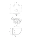 Zestaw Cersanit Desse Vortex S4024-001 miska WC z deską