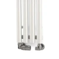 Terma Rolo Hanger grzejnik łazienkowy 1200x95 mm, 2 kolumnowy, kolor biały mat WGROW120009-KJ16SX