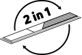 Deante odpływ liniowy 100cm 2w1, ruszt odwracalny do wypełnienia płytką / czarny (nero) KOS_N10D