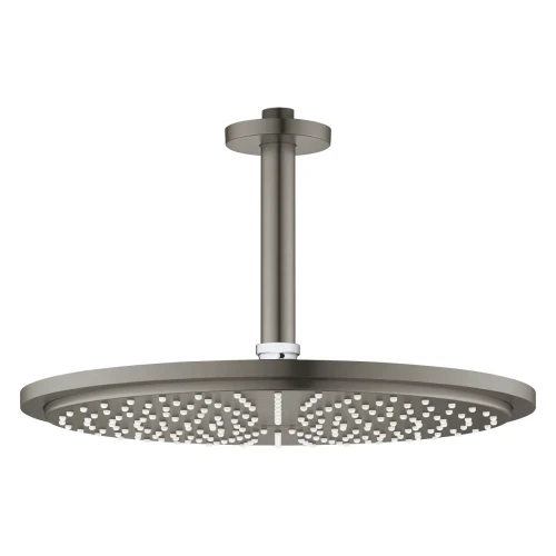 Grohe Rainshower Cosmopolitan 310 deszczownica 31 cm okrągła z ramieniem sufitowym, kolor grafit szczotkowany (brushed hard graphite) 26067AL0