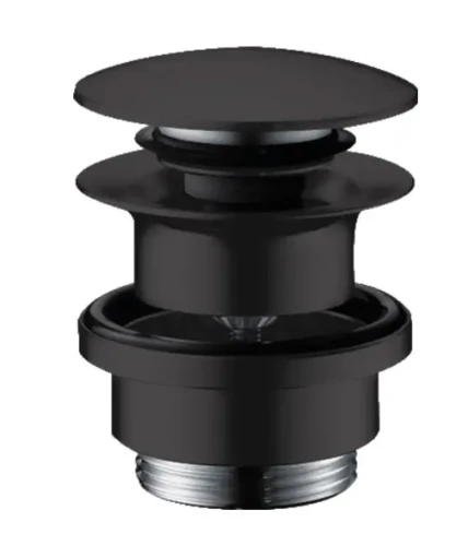 Hansgrohe Komplet odpływowy Push-Open do umywalek i bidetów, kolor Czarny mat 50100670