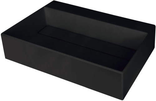 Deante Correo umywalka nablatowa 50x40 cm granitowa z maskownicą, kolor czarny (nero) CQR_NU5M