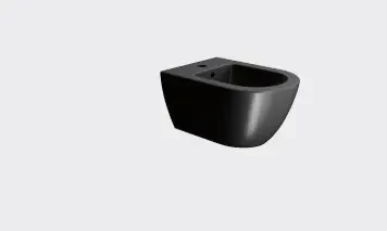 GSI Ceramica Pura bidet wiszący 55x36, kolor czarny mat 8865126 (Ardesia opaco)