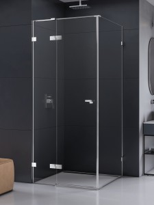 New Trendy Eventa kabina kwadratowa 110x110x200 cm, wersja prawa (P) szkło przejrzyste profile chrom połysk EXK-4520