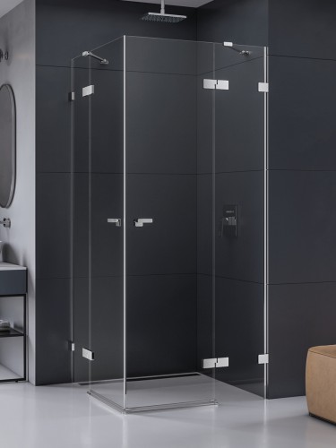 New Trendy Eventa kabina prostokątna 90x80x200 cm, szkło przejrzyste profile chrom połysk EXK-4533