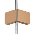 New Trendy Eventa Copper Shine kabina prysznicowa prostokątna przyścienna 120x90x200 cm, wersja lewa (L) szkło przejrzyste miedź połysk EXK-6493