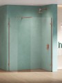New Trendy Eventa Copper Shine kabina prysznicowa Walk-in 130x100x200 cm szkło przejrzyste, profile miedź połysk EXK-6573