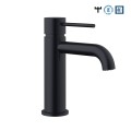Demm Spike bateria umywalkowa stojąca bez korka, kolor czarny-mat 6812/CZAR