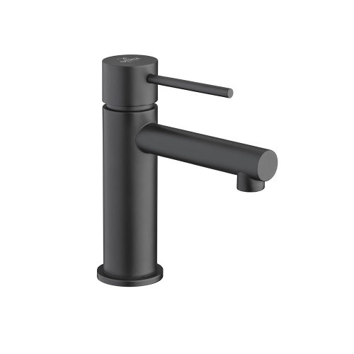Demm Spike bateria umywalkowa stojąca z korkiem klik-klak, kolor czarny-mat 6810/K/CZAR