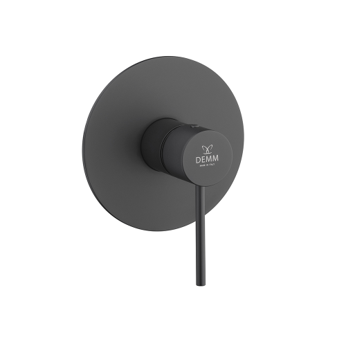 Demm Spike bateria prysznicowa podtynkowa, kolor czarny-mat 6840/CZAR
