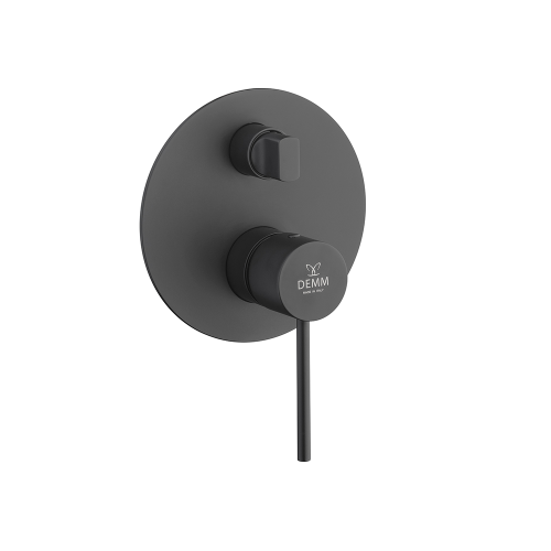 Demm Spike bateria podtynkowa wannowo-natryskowa, kolor czarny-mat 6850/CZAR