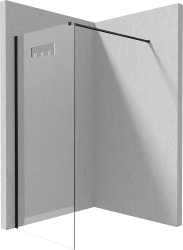 Kabina Prysznicowa Walk-In Deante Mokko Nero 100 cm Profile Czarny-Mat KQM_N30P