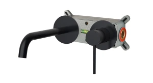 Demm Spike bateria umywalkowa podtynkowa L-21,3 cm, kolor czarny-mat 6817/CZAR