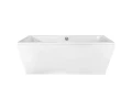 Besco Vera, wanna wolnostojąca 170 x 75 cm z napełnianiem przez przelew chrom, kolor biały, #WKV-170-WON