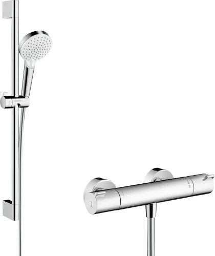 Hansgrohe Crometta Vario Combi Unica zestaw prysznicowy 1001 CL 65cm, kolor chrom/biały 27812400