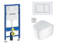 Zestaw Geberit Duofix Basic + miska WC spłukiwanie wirowe Deante Jasmin