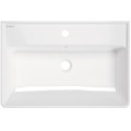 Deante Temisto Umywalka ceramiczna nablatowa/ścienna z miejscem na baterię 61x41 cm, kolor biały CDT_6U7S