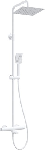 Deante Therm Deszczownica z baterią wannową termostatyczną, kolor biały (bianco) NAC_A1HT