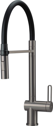 Deante Magnetic Bateria kuchenna z elastyczną wylewką- 2 rodzaje strumienia, kolor grafit szczotkowany (titanium) BRM_D72M